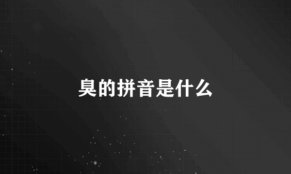 臭的拼音是什么