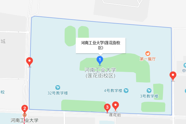 河南工业大学三个校区的详细地址和邮编