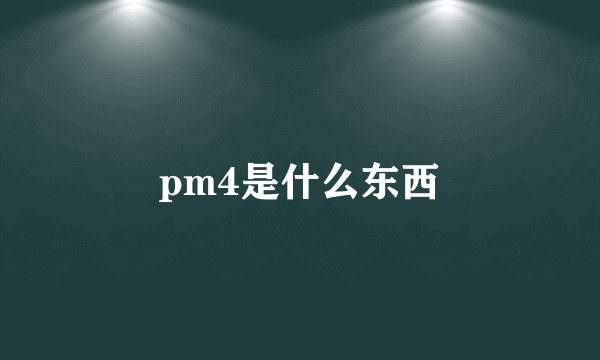 pm4是什么东西