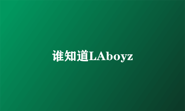 谁知道LAboyz