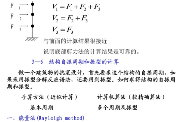 说明底部剪力法的计算步骤