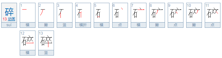 碎的拼音是什么