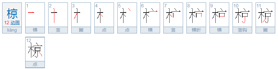 椋怎么读？