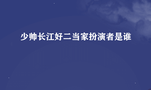 少帅长江好二当家扮演者是谁