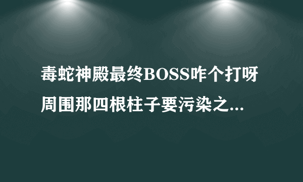 毒蛇神殿最终BOSS咋个打呀周围那四根柱子要污染之核,我把那些水元素打了根本就没爆