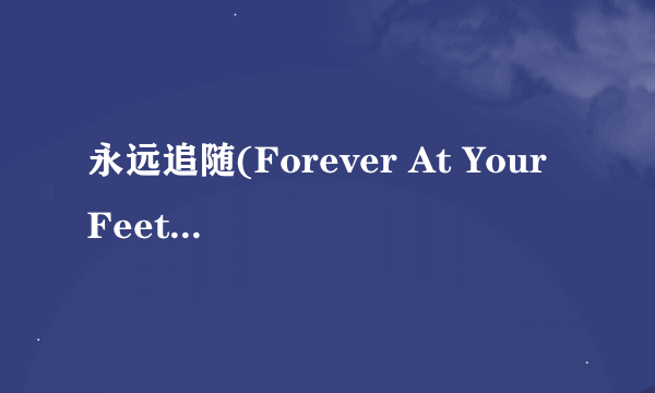 永远追随(Forever At Your Feet)歌词翻译