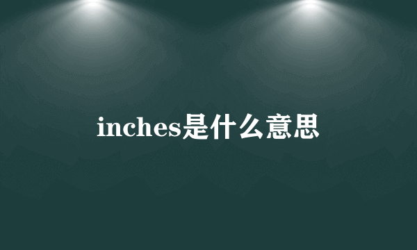 inches是什么意思