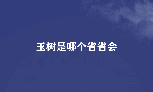 玉树是哪个省省会