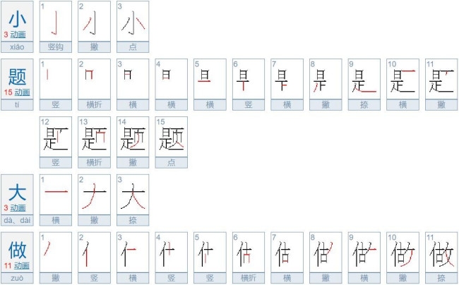 小题大做什么意思