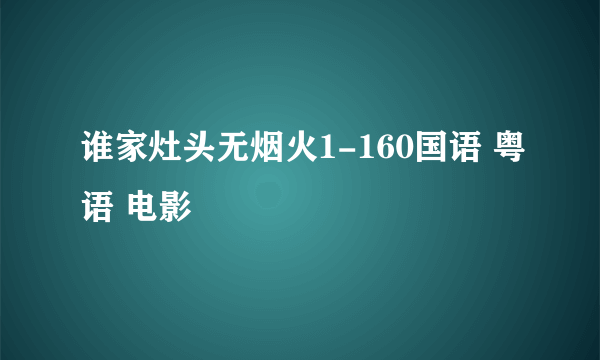 谁家灶头无烟火1-160国语 粤语 电影