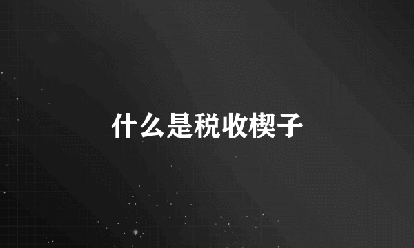 什么是税收楔子