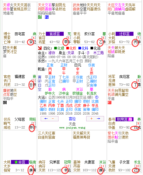 十二宫四化飞星是什么意思？请高手回复，谢谢！