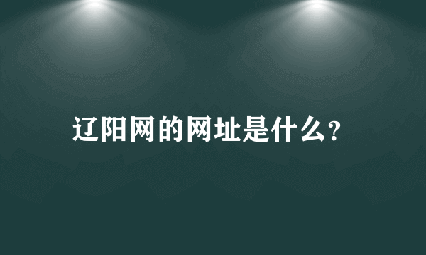 辽阳网的网址是什么？