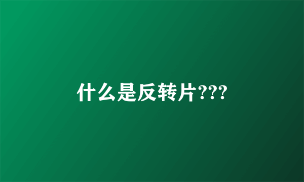 什么是反转片???