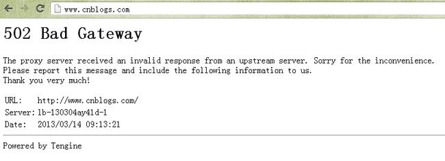 502 bad gateway的解释是什么？