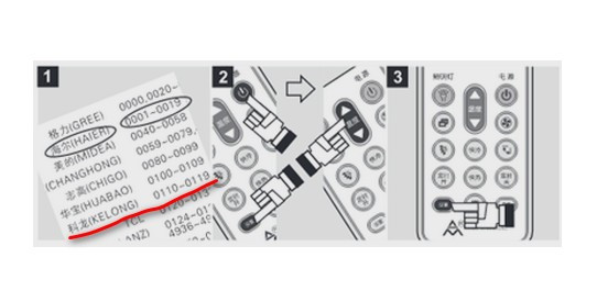 有万能空调遥控器科龙代码表吗？