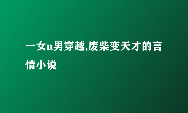 一女n男穿越,废柴变天才的言情小说