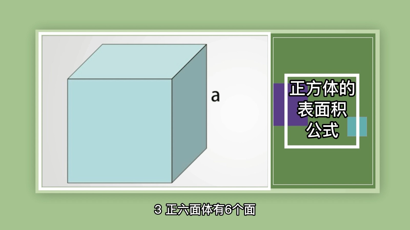 正方体的表面积公式？