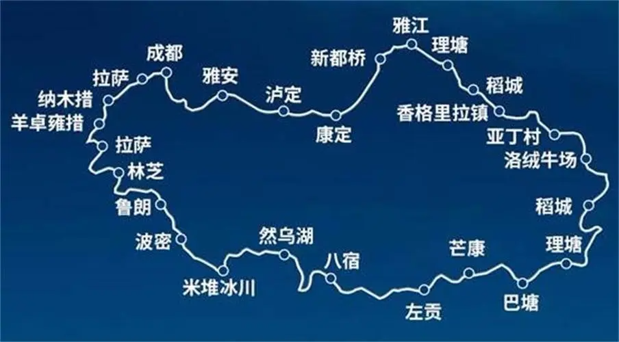 川藏自驾游路线