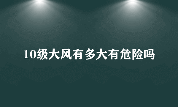 10级大风有多大有危险吗