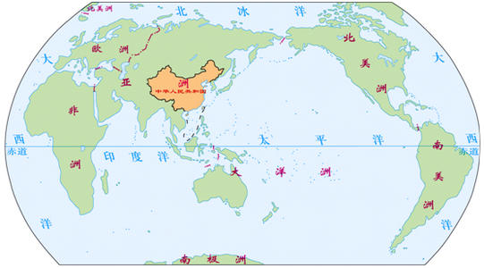 中国是在地球的南半球上还是北半球上？