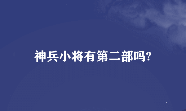 神兵小将有第二部吗?