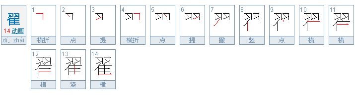 翟怎么读拼音？