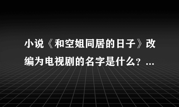 小说《和空姐同居的日子》改编为电视剧的名字是什么？曾经（什么时间）在哪个电视台上播放过？ 急求！