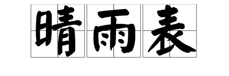 “晴雨表”是什么？有什么寓意？