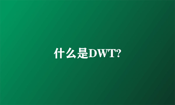 什么是DWT?