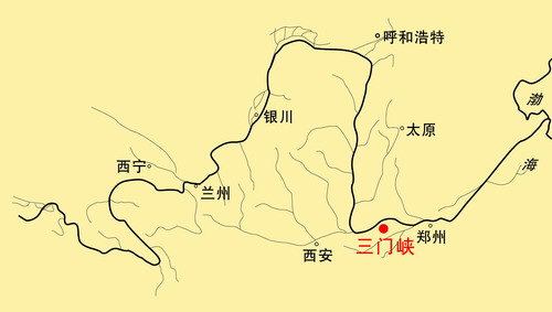 黄河流经哪几个省地图