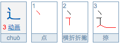 走字旁和走之旁的笔画顺序