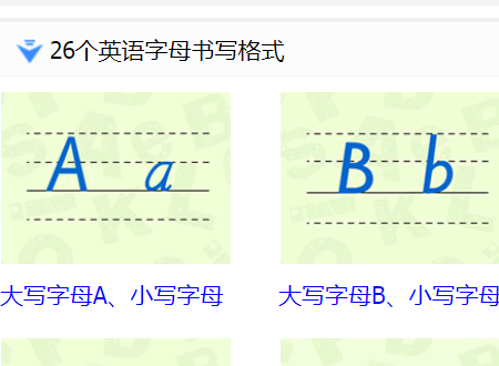 26个字母大小写正规写法是什么？