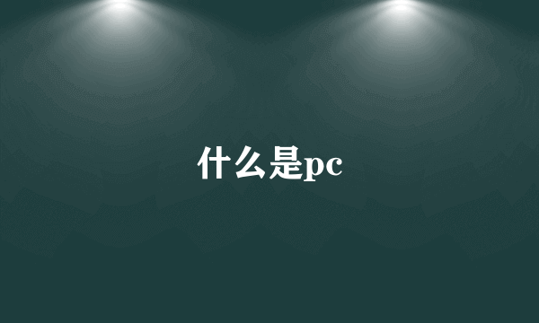 什么是pc