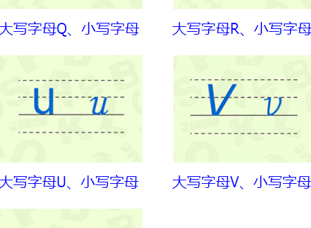 26个字母大小写正规写法是什么？