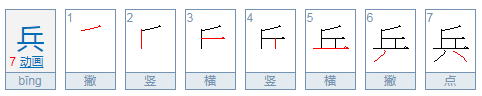 兵的拼音怎么拼写