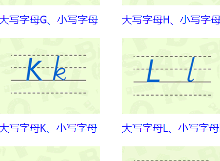 26个字母大小写正规写法是什么？