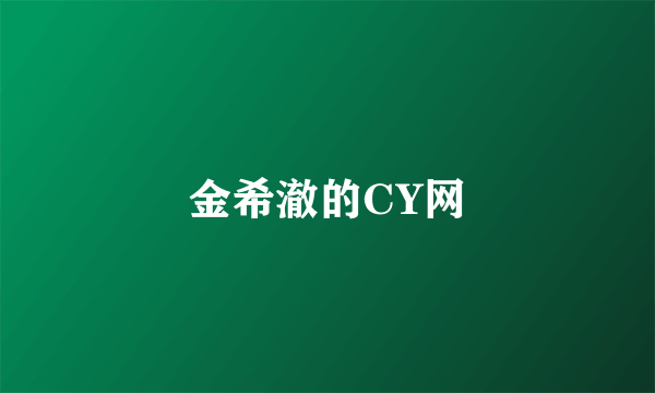 金希澈的CY网