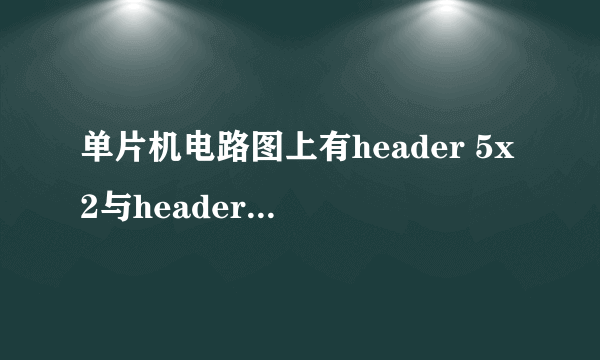 单片机电路图上有header 5x2与header 4是什么器件啊？