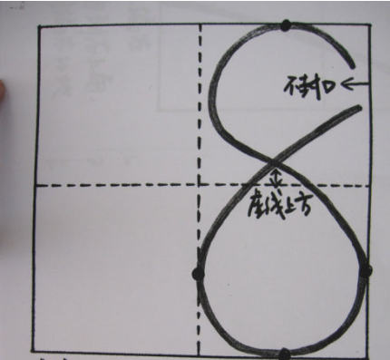 8字的正确写法