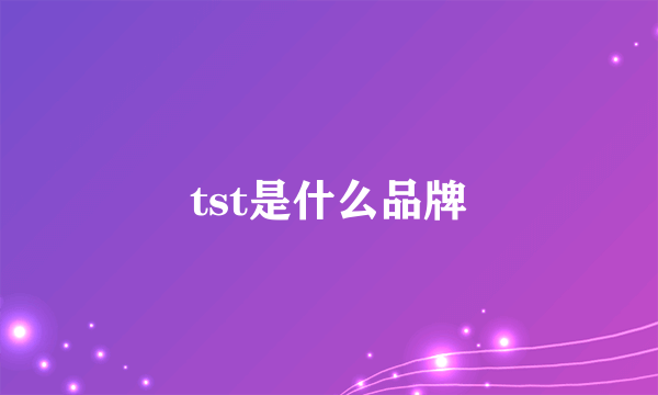 tst是什么品牌