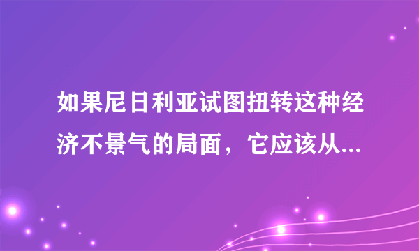 如果尼日利亚试图扭转这种经济不景气的局面，它应该从哪些方面改进