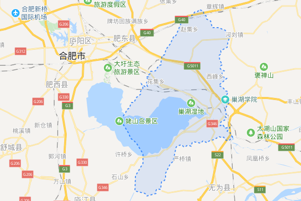 安徽省巢湖市有哪些区