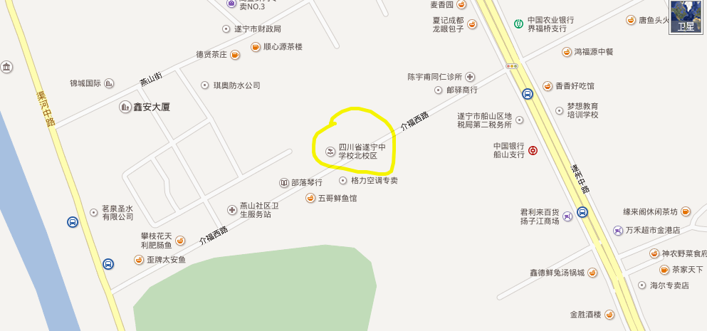 想知道: 遂宁市遂宁市三中在哪？