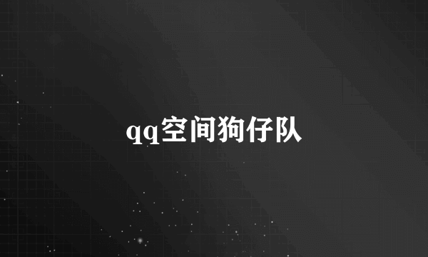 qq空间狗仔队