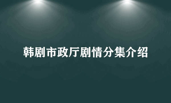 韩剧市政厅剧情分集介绍