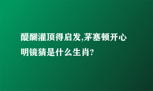 醍醐灌顶得启发,茅塞顿开心明镜猜是什么生肖?