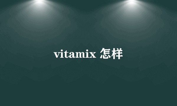 vitamix 怎样