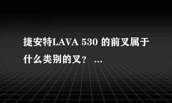 捷安特LAVA 530 的前叉属于什么类别的叉？ 性能如何？  可以加装碟刹吗