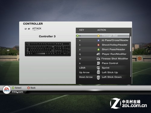 FIFA12的键盘设置问题！！！急急急